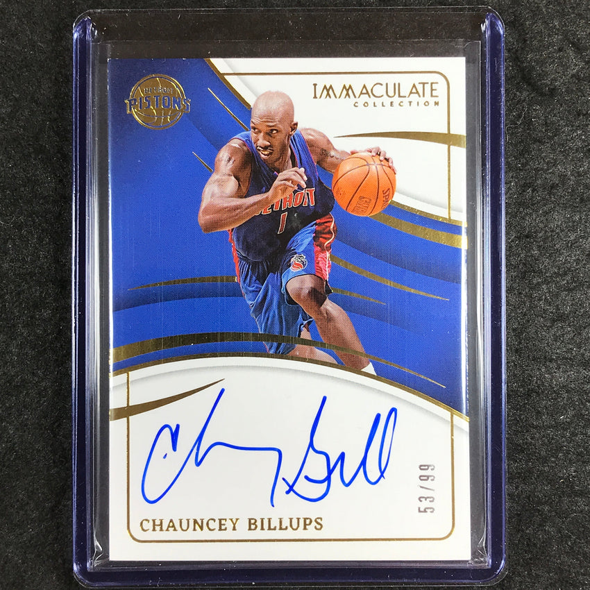 2023-24 Immaculate CHAUNCEY BILLUPS Signatures Auto 53/99