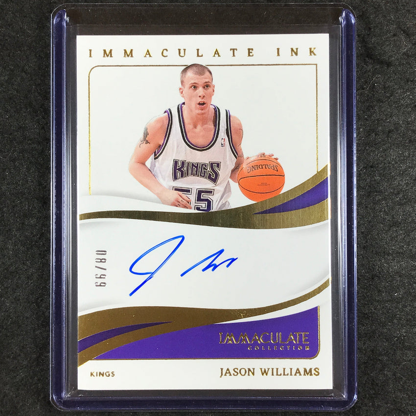 2023-24 Immaculate JASON WILLIAMS Immaculate Ink Auto 8/99