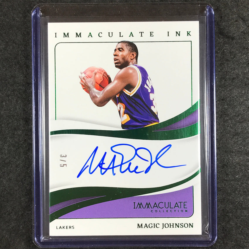2023-24 Immaculate MAGIC JOHNSON Immaculate Ink Auto Emerald Green 3/5