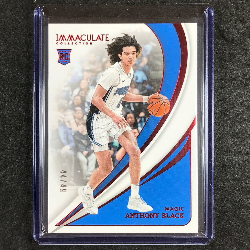 2023-24 Immaculate ANTHONY BLACK Rookie Base Action Red 44/49 #63