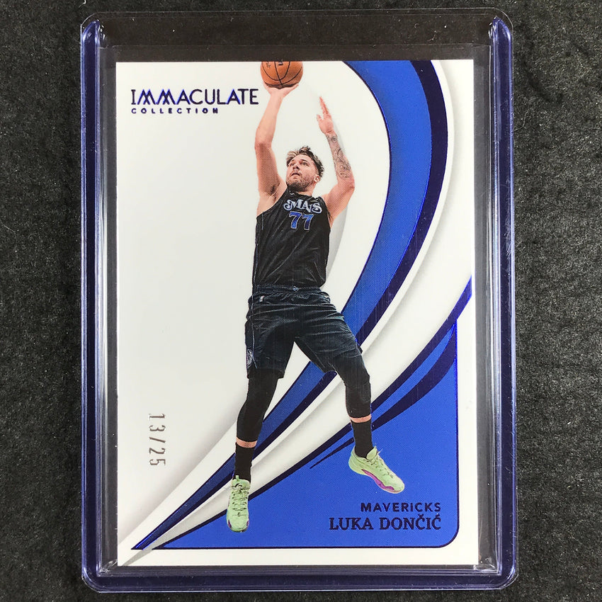 2023-24 Immaculate LUKA DONCIC Base Blue 13/25 #49