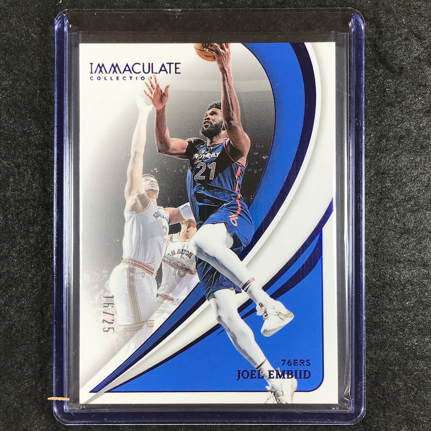 2023-24 Immaculate JOEL EMBIID Base Action Blue 16/25 #70