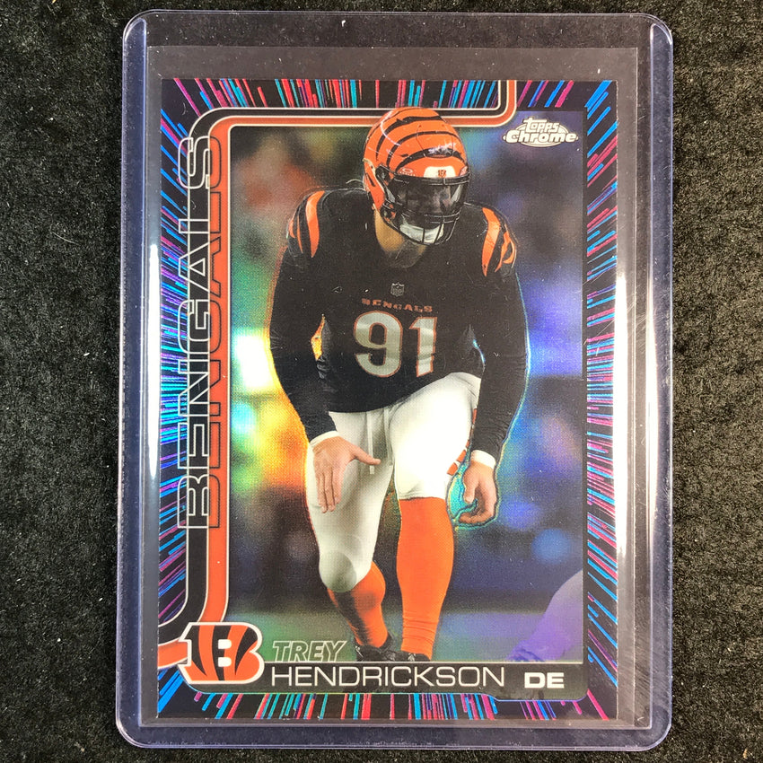 2025 Topps Chrome Football TREY HENDRICKSON Neon Pulse SP #65