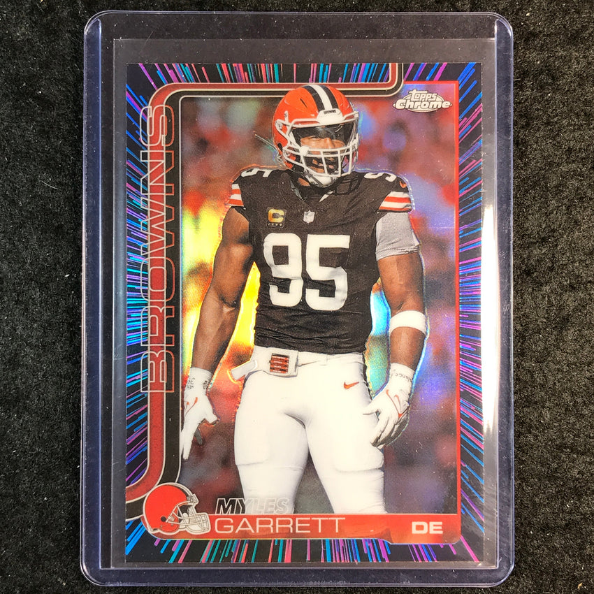 2025 Topps Chrome Football MYLES GARRETT Neon Pulse SP #70