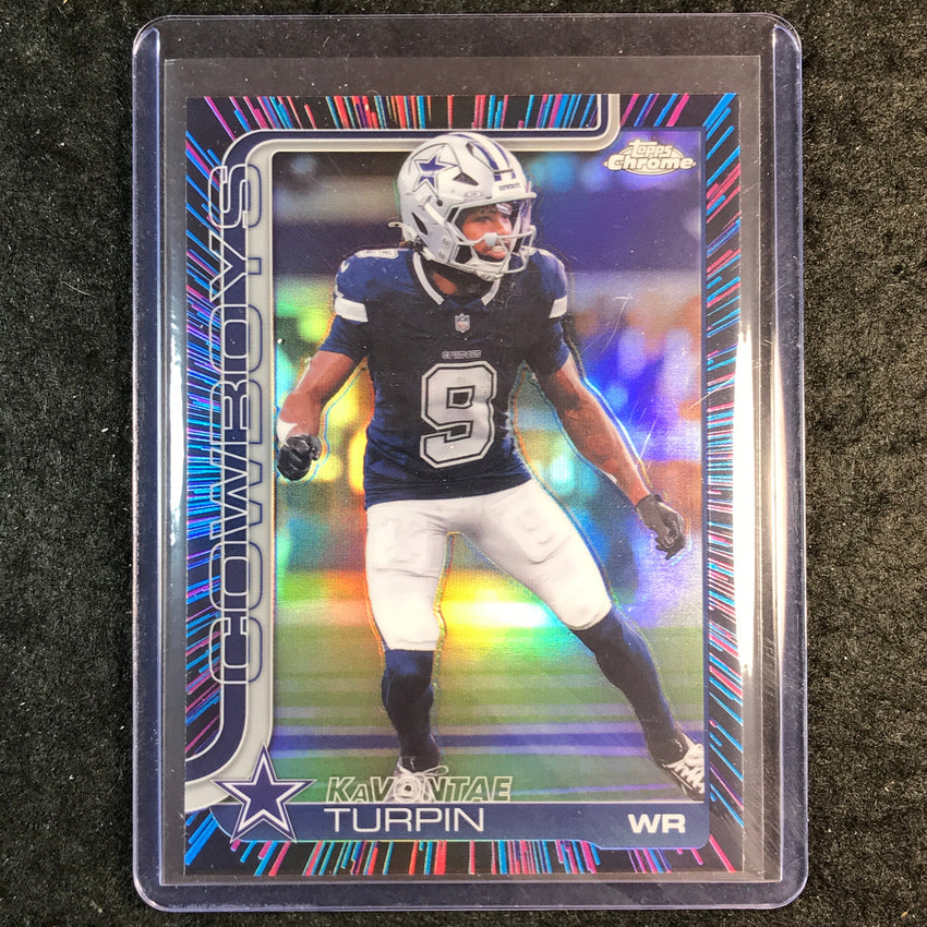 2025 Topps Chrome Football KAVONTAE TURPIN Neon Pulse SP #84
