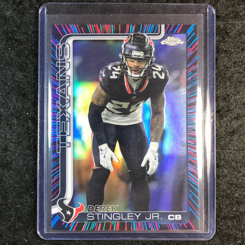 2025 Topps Chrome Football DEREK SINGLEY JR. Neon Pulse SP #116