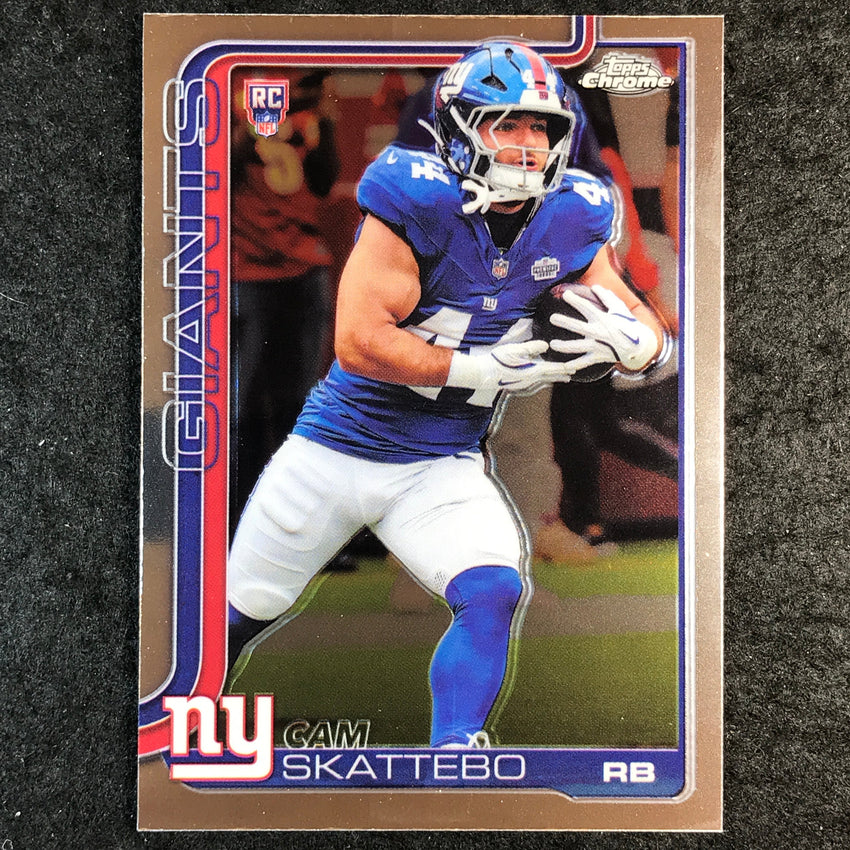 2025 Topps Chrome Football CAM SKATTEBO Rookie Base #331