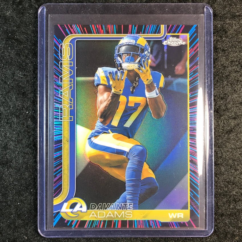 2025 Topps Chrome Football DAVANTE ADAMS Neon Pulse SP #165