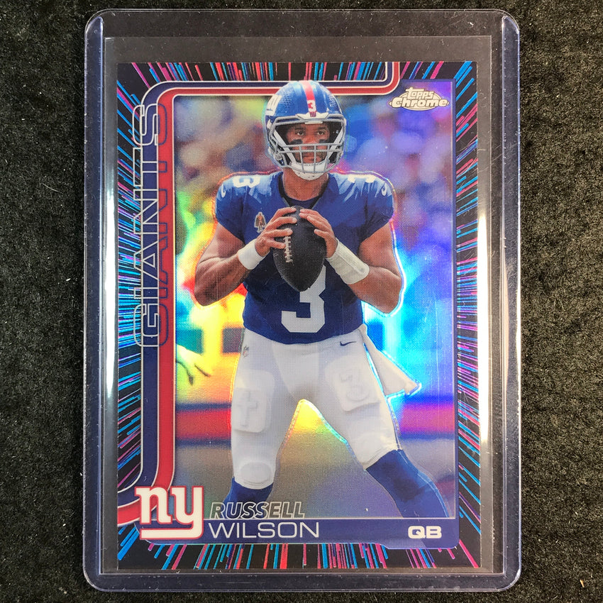 2025 Topps Chrome Football RUSSELL WILSON Neon Pulse SP #229