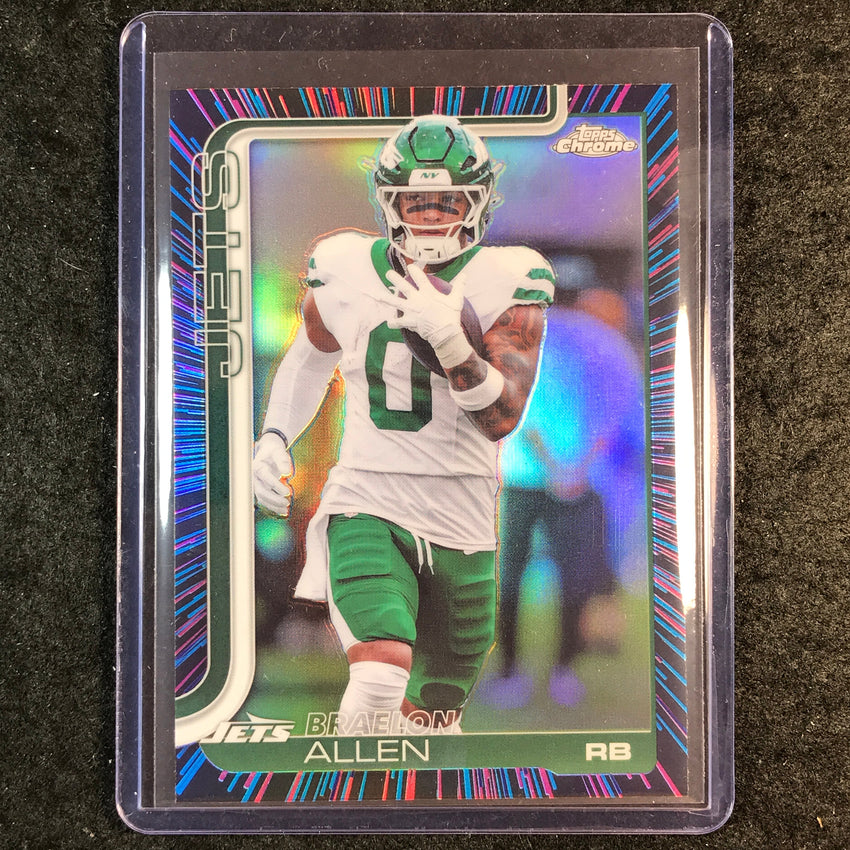 2025 Topps Chrome Football BRAELON ALLEN Neon Pulse SP #240