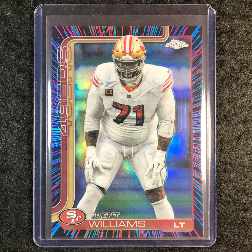 2025 Topps Chrome Football TRENT WILLIAMS Neon Pulse SP #265