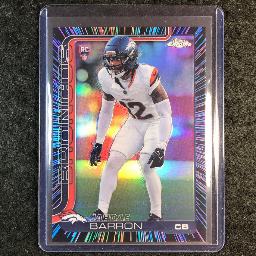 2025 Topps Chrome Football JAHDAE BARRON Rookie Neon Pulse SP #359