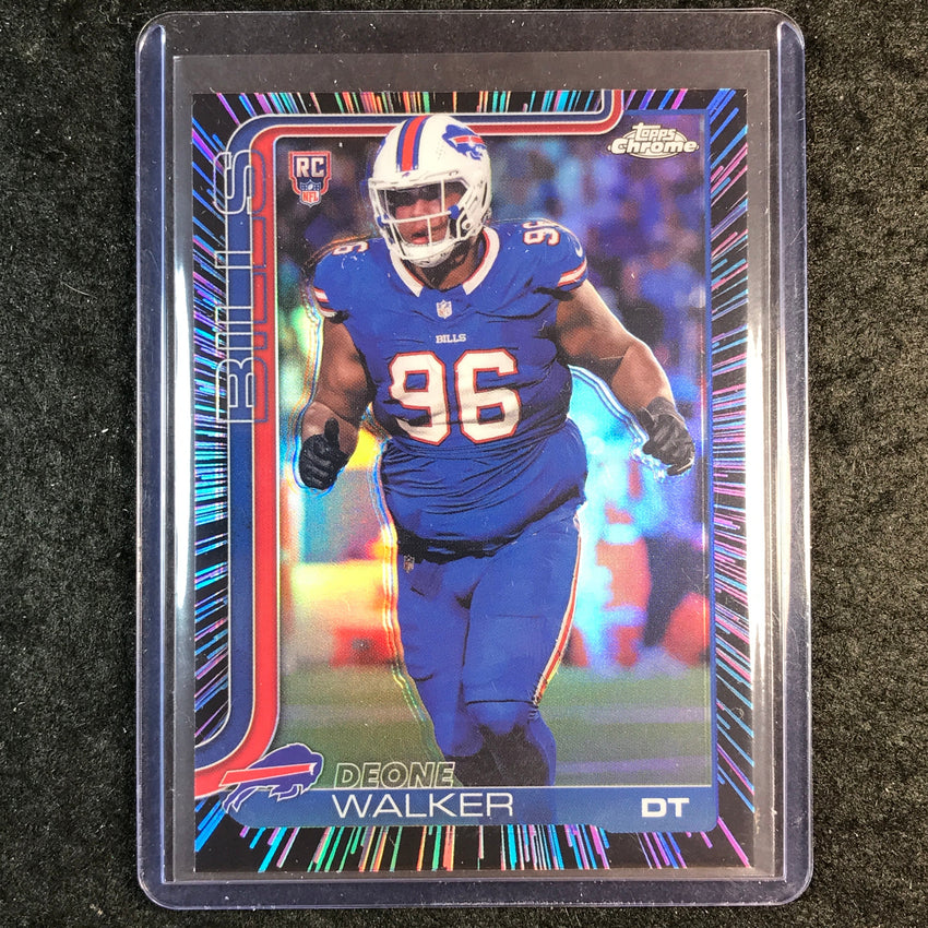 2025 Topps Chrome Football DEONE WALKER Rookie Neon Pulse SP #360