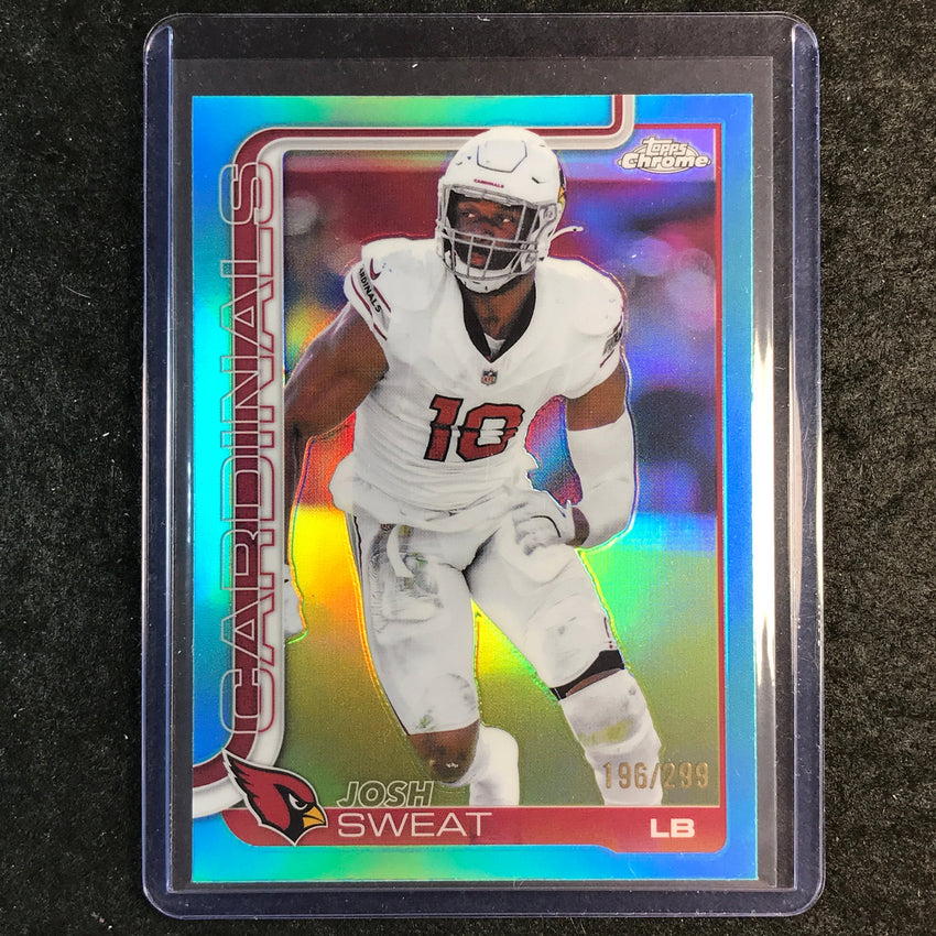 2025 Topps Chrome Football JOSH SWEAT Base Teal 196/299 #10