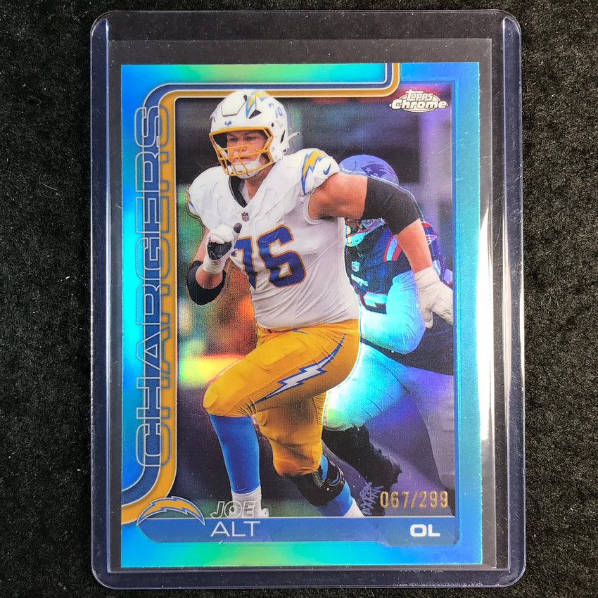 2025 Topps Chrome Football JOE ALT Base Teal 67/299 #157