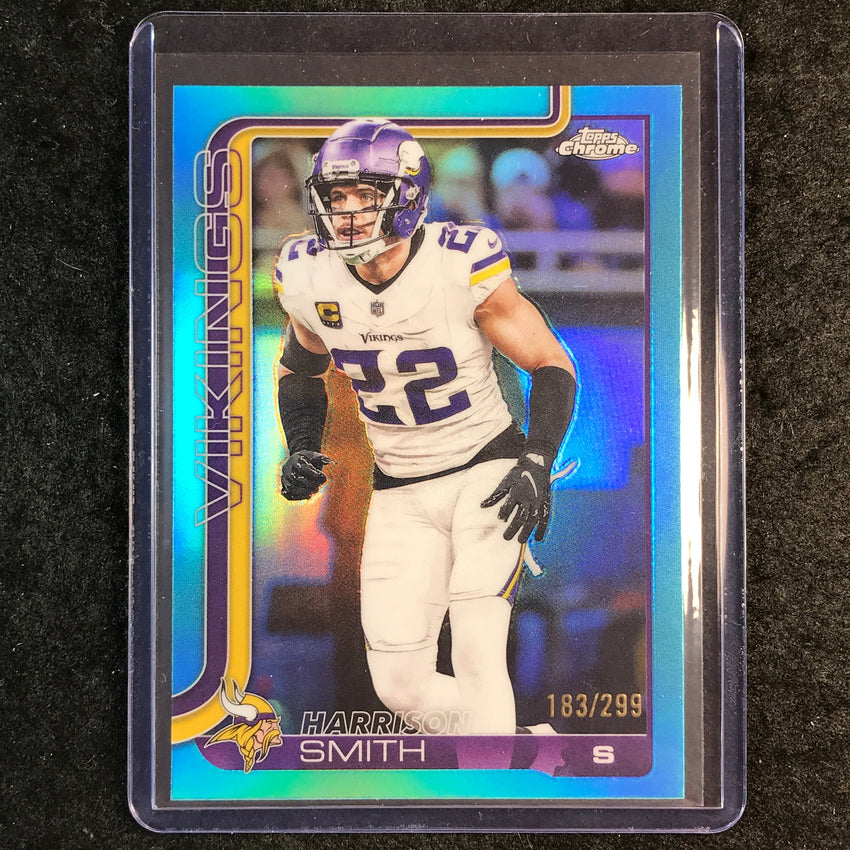 2025 Topps Chrome Football HARRISON SMITH Base Teal 183/299 #204