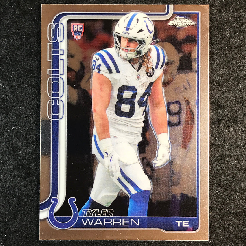 2025 Topps Chrome Football TYLER WARREN Rookie Base #346