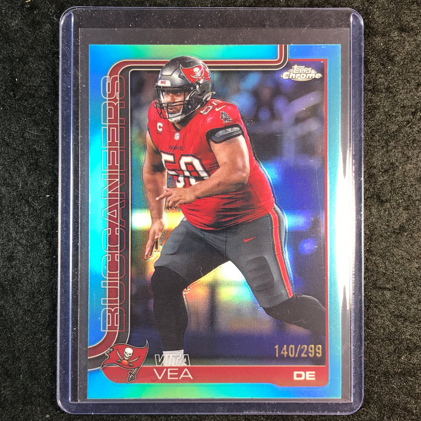 2025 Topps Chrome Football VITA VEA Base Teal 140/299 #286