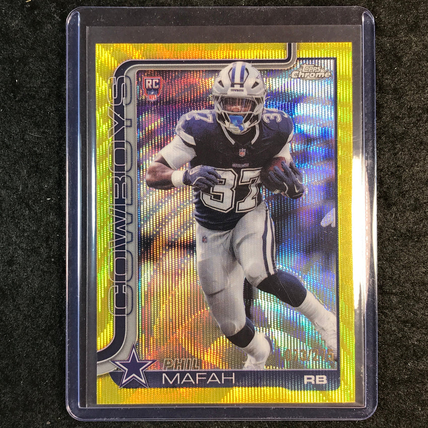 2025 Topps Chrome Football PHIL MAFAH Rookie Base Yellow Wave 73/275 #310