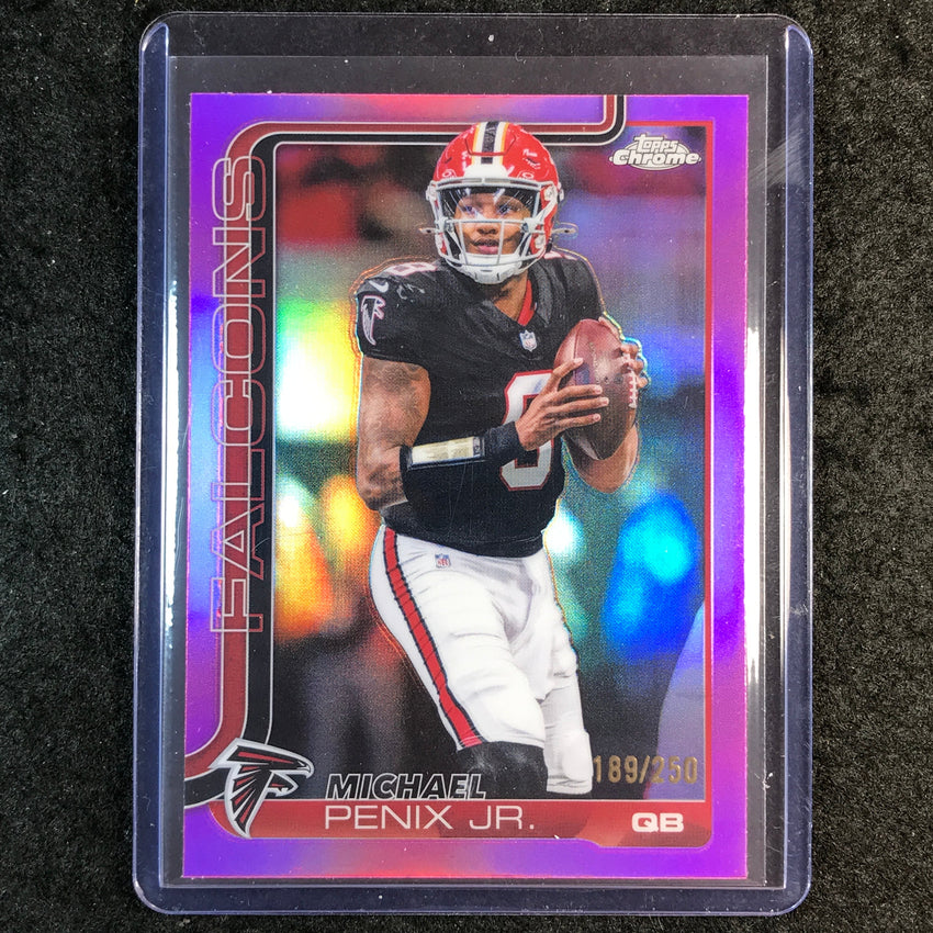 2025 Topps Chrome Football MICAHEL PENIX JR. Base Pink 189/250 #15