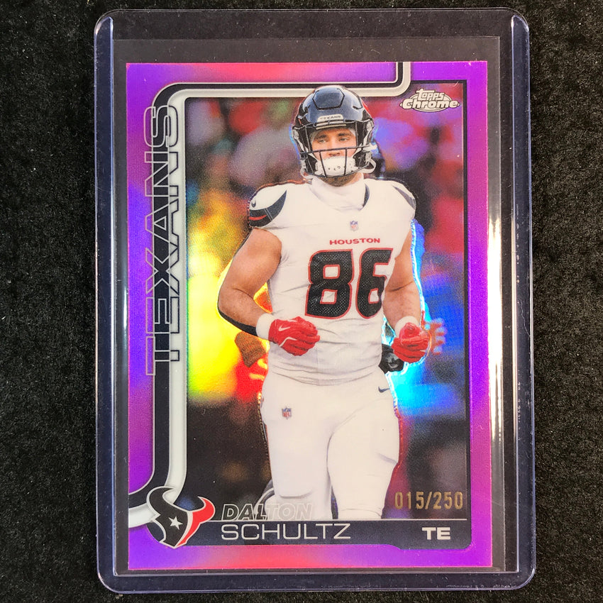 2025 Topps Chrome Football DALTON SCHULTZ Base Pink 15/250 #118