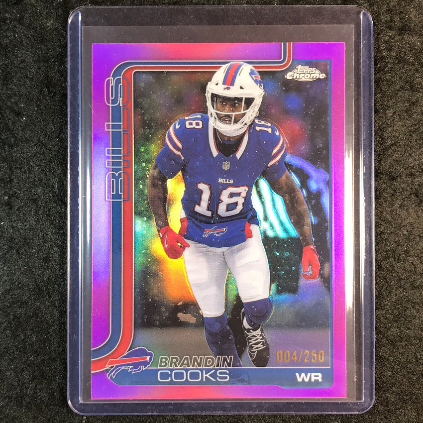 2025 Topps Chrome Football BRANDIN COOKS Base Pink 4/250 #217