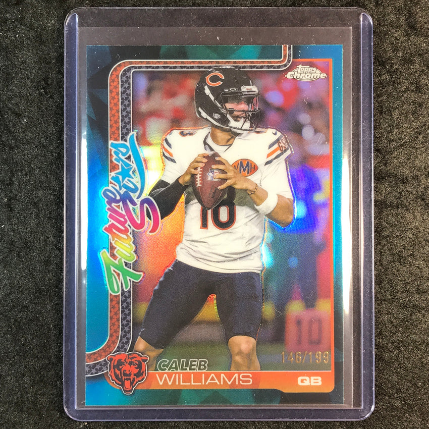 2025 Topps Chrome Football CALEB WILLIAMS Future Stars Aqua 146/199 #1