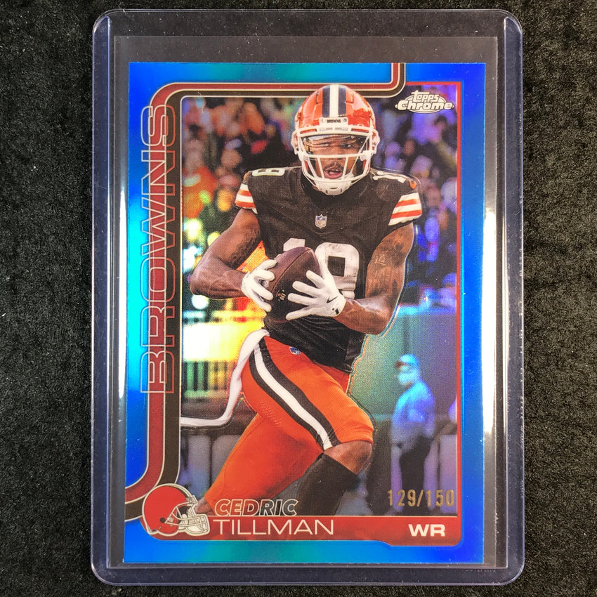2025 Topps Chrome Football CEDRIC TILLMAN Base Blue 129/150 #67
