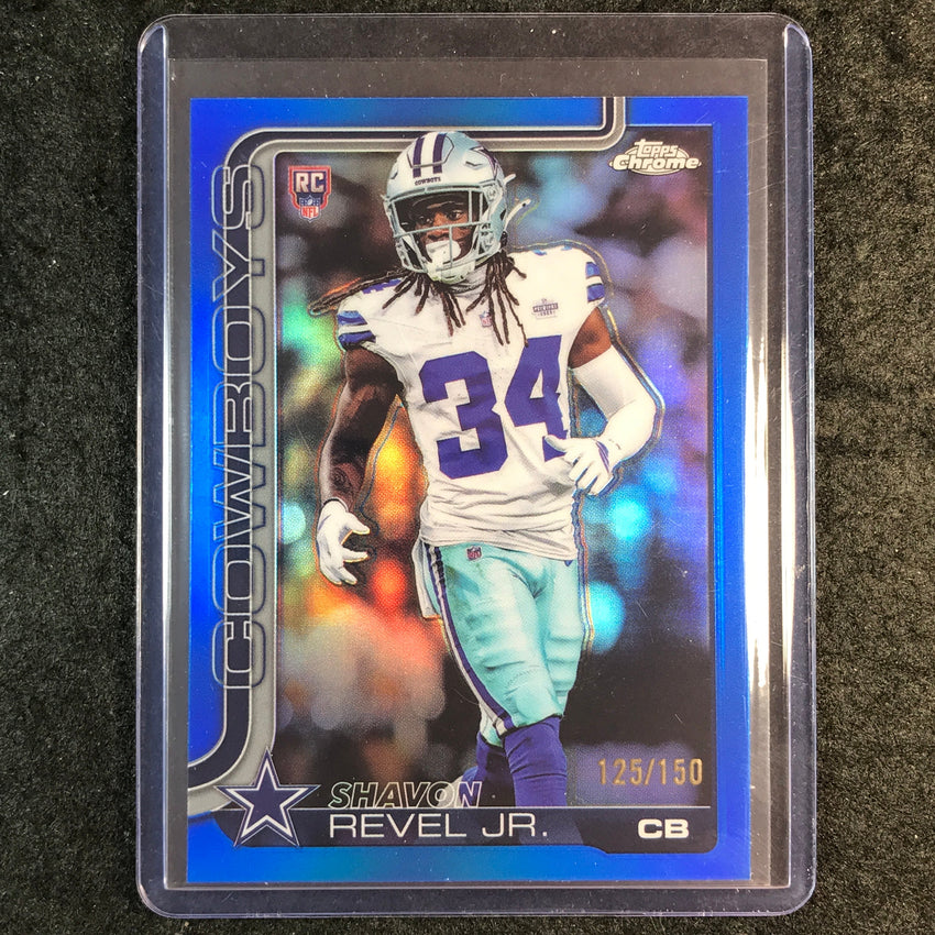 2025 Topps Chrome Football SHAVON REVEL JR. Rookie Base Blue 125/150 #301