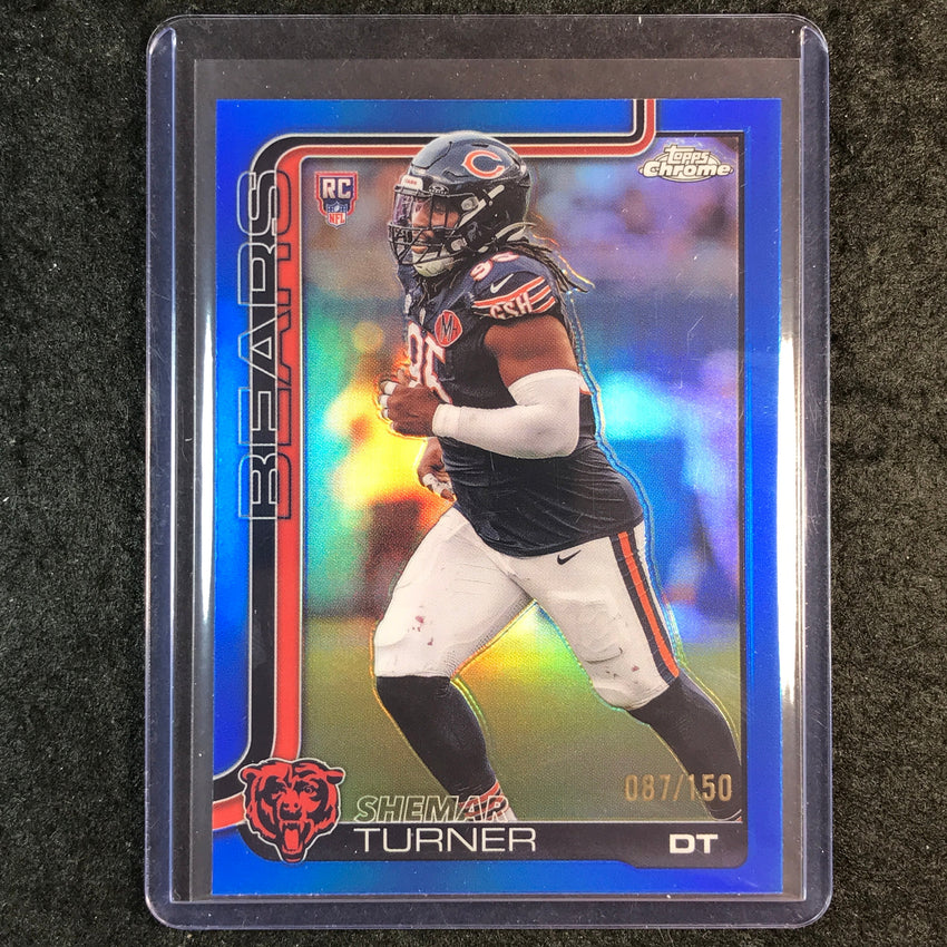 2025 Topps Chrome Football SHEMAR TURNER Rookie Base Blue 87/150 #303