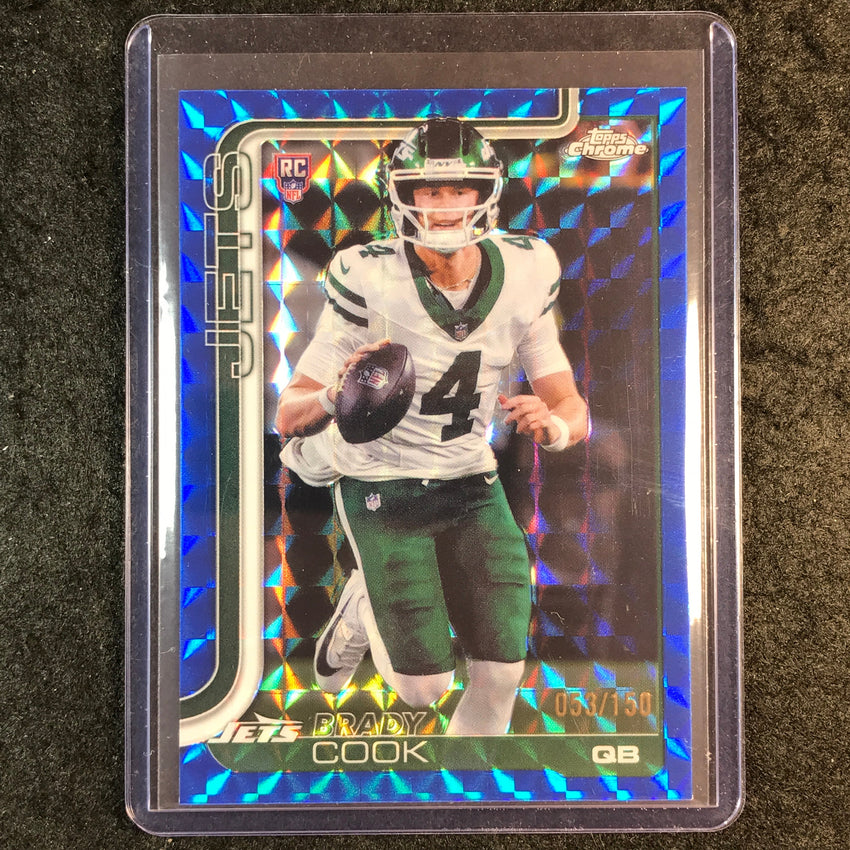 2025 Topps Chrome Football BRADY COOK Rookie Base Blue Geometric 53/150 #319