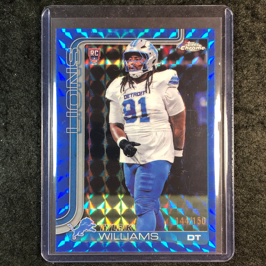 2025 Topps Chrome Football TYLEIK WILLIAMS Rookie Blue Geometric 144/150 #364