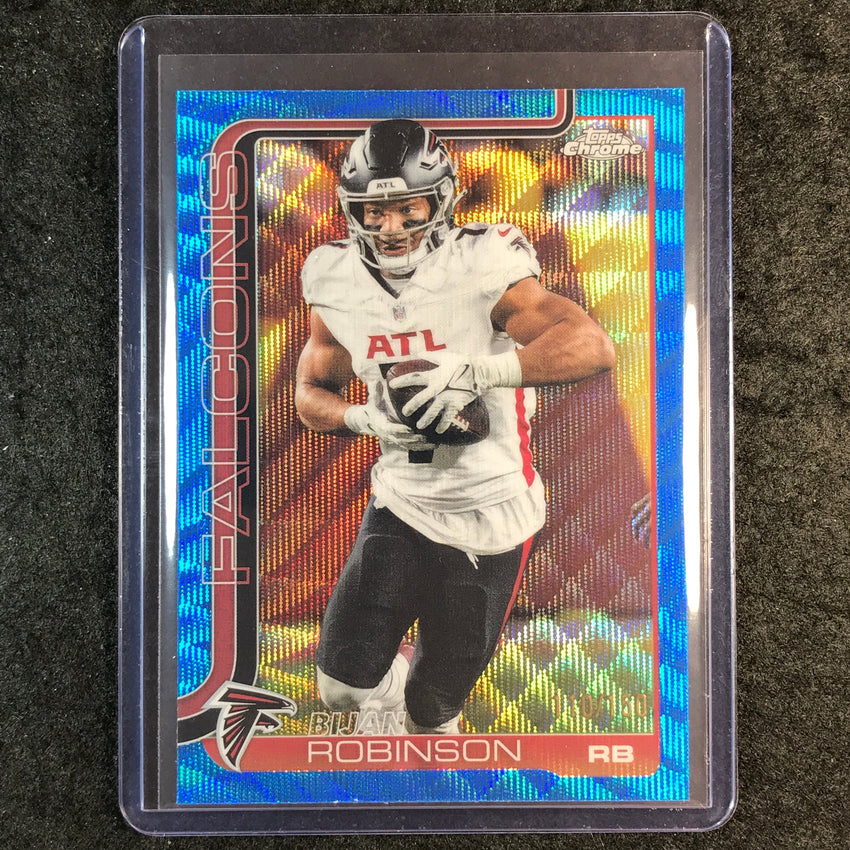 2025 Topps Chrome Football BIJAN ROBINSON Base Blue Wave 110/150 #16