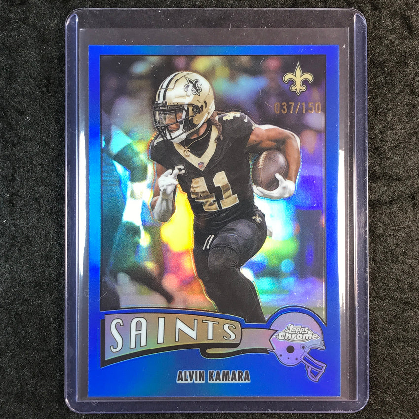 2025 Topps Chrome Football ALVIN KAMARA 1975 Topps Blue 37/150 #24