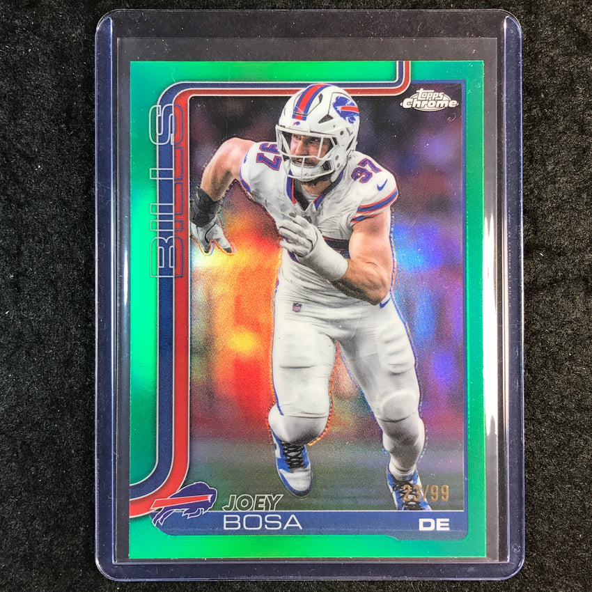 2025 Topps Chrome Football JOEY BOSA Base Green 23/99 #36