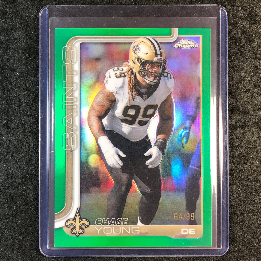 2025 Topps Chrome Football CHASE YOUNG Base Green 64/99 #220
