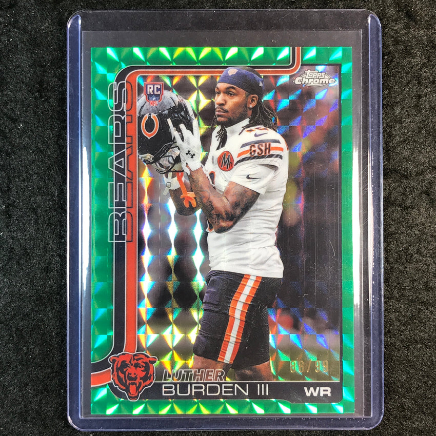 2025 Topps Chrome LUTHER BURDEN III Rookie Base Variation Green Geometric 88/99 #334