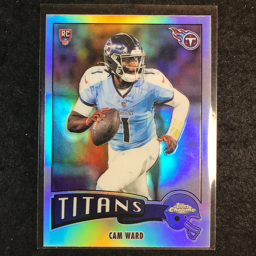 2025 Topps Chrome Football CAM WARD 1975 Topps Rookie Refractor #33