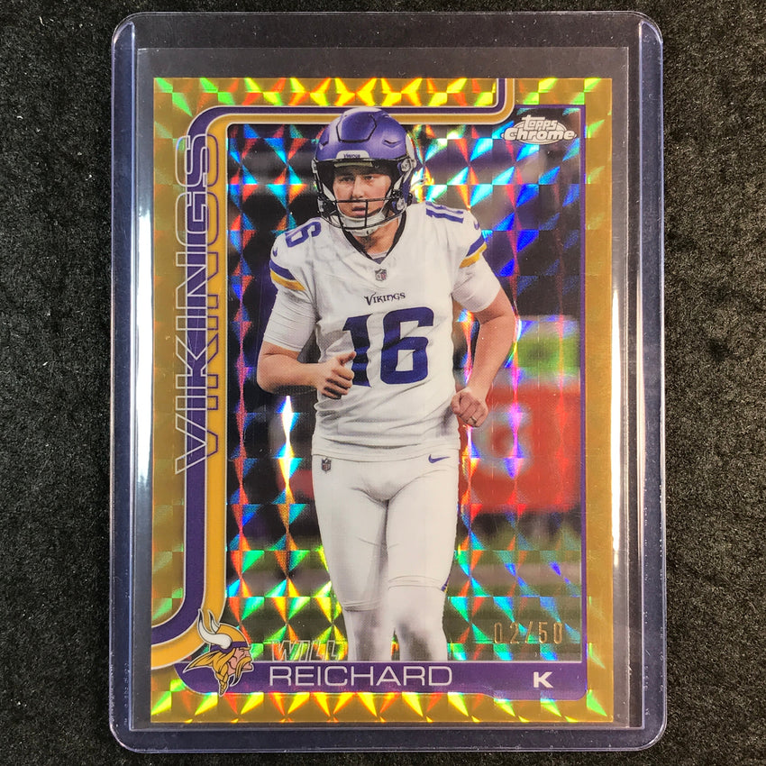 2025 Topps Chrome Football WILL REICHARD Base Gold Geometric 2/50 #203