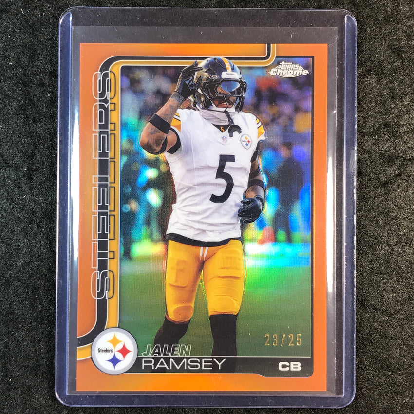 2025 Topps Chrome Football JALEN RAMSEY Base Orange 23/25 #191
