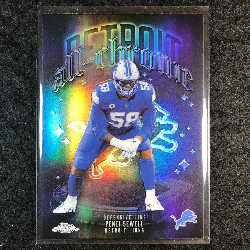 2025 Topps Chrome Football PENEI SEWELL All Chrome Team Refractor #13