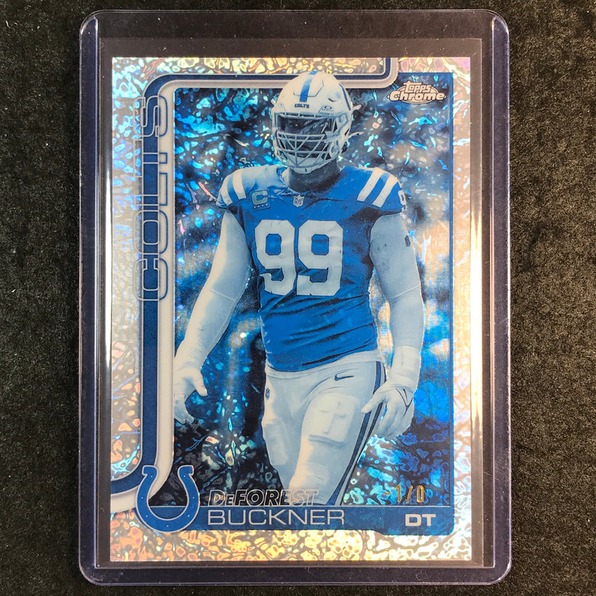 2025 Topps Chrome Football DEFOREST BUCKNER Base Frozenfractor -1/0 #133