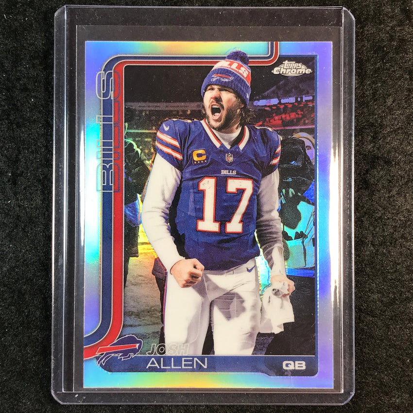 2025 Topps Chrome Football JOSH ALLEN Base Image Variation SP #34