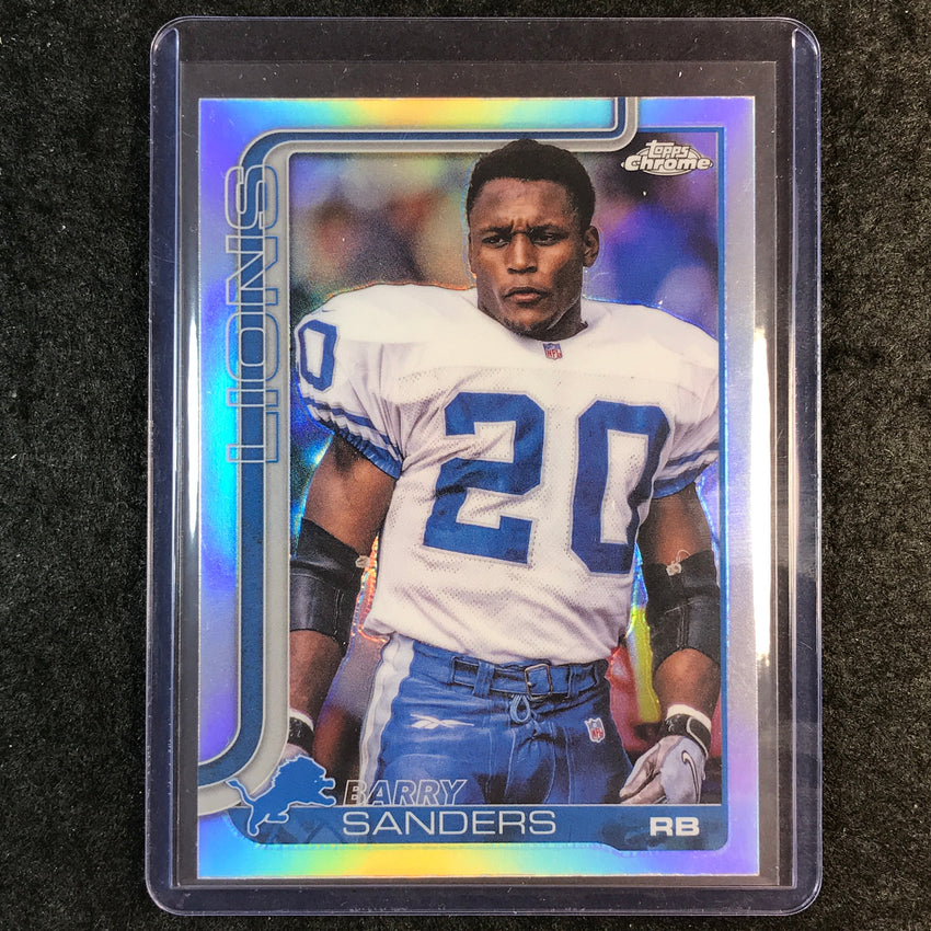 2025 Topps Chrome Football BARRY SANDERS Base Image Variation SP #404
