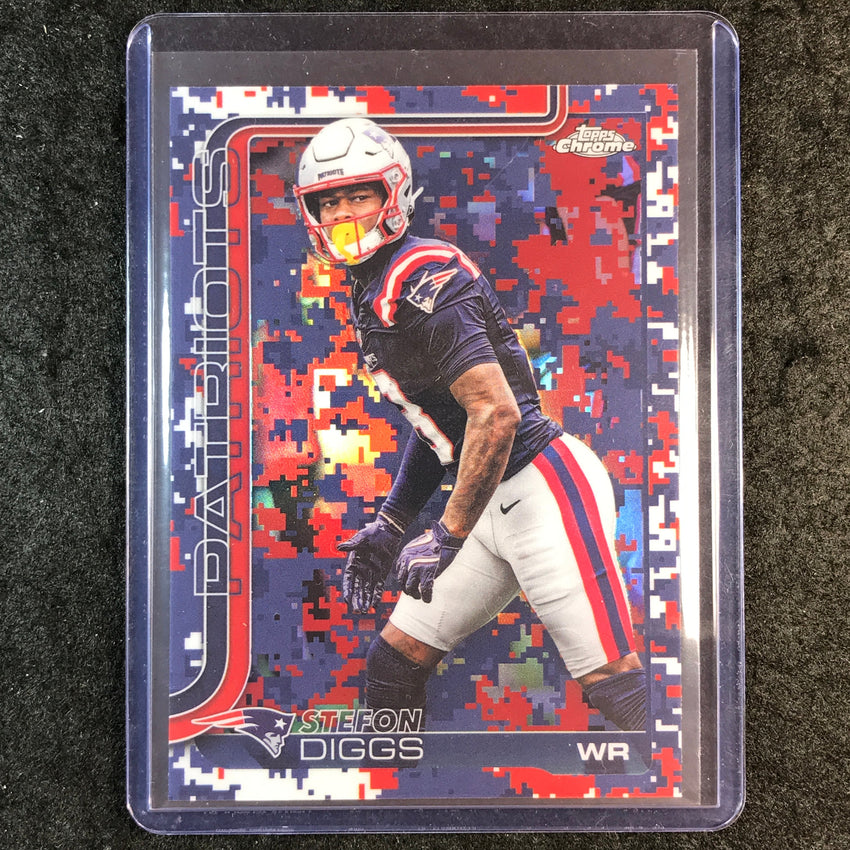 2025 Topps Chrome Football STEFON DIGGS Team Camo SSP #205