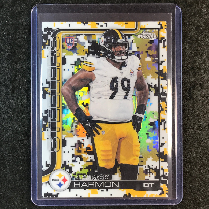 2025 Topps Chrome Football DERRICK HARMON Rookie Team Camo SSP #361