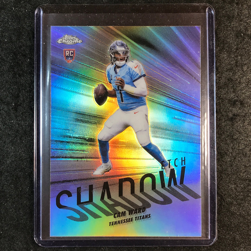 2025 Topps Chrome Football CAM WARD Shadow Etch Rookie SSP #SE-9