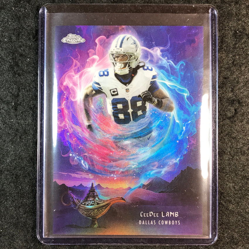 2025 Topps Chrome Football CEEDEE LAMB Game Genies SSP #GG-9