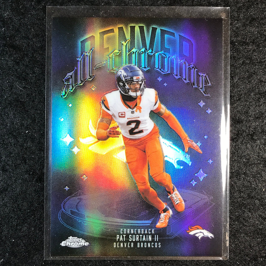 2025 Topps Chrome Football PAT SURTAIN II All Chrome Team Refractor #18
