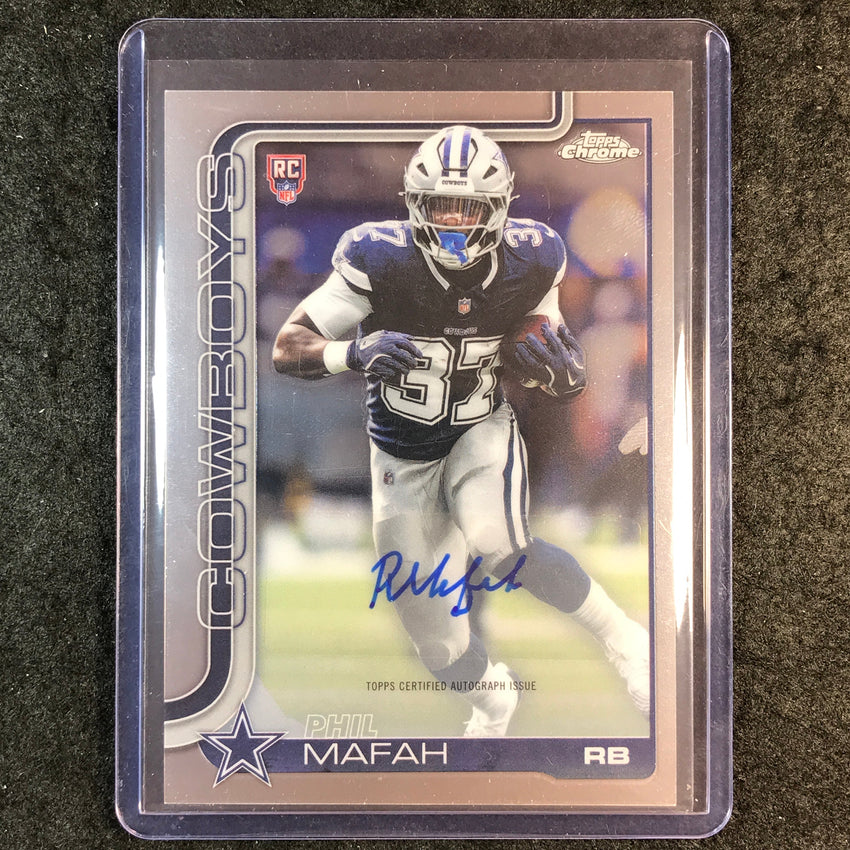 2025 Topps Chrome Football PHIL MAFAH Chrome Rookie Auto Base #BA-PM